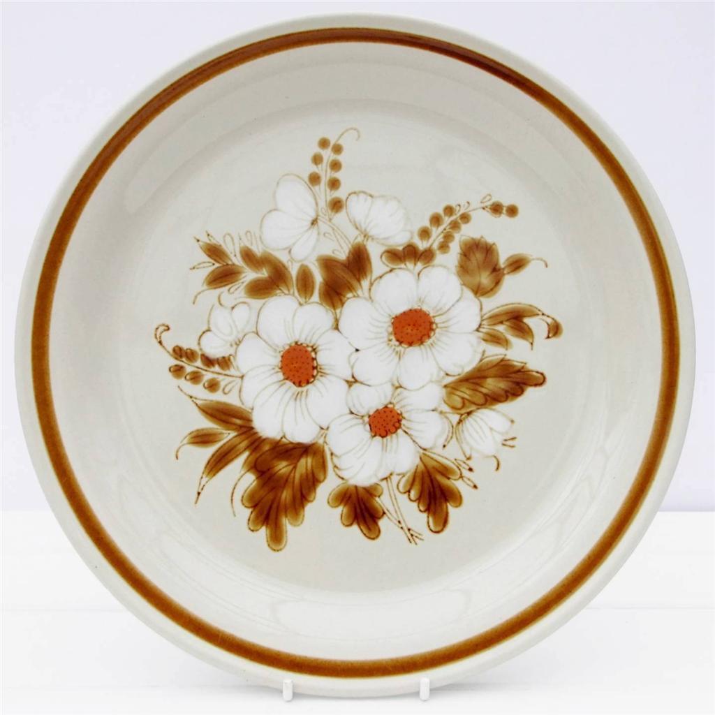 Vintage Mountain Wood Collection Dried Flowers Japan Stoneware 6.5” Side Plate 