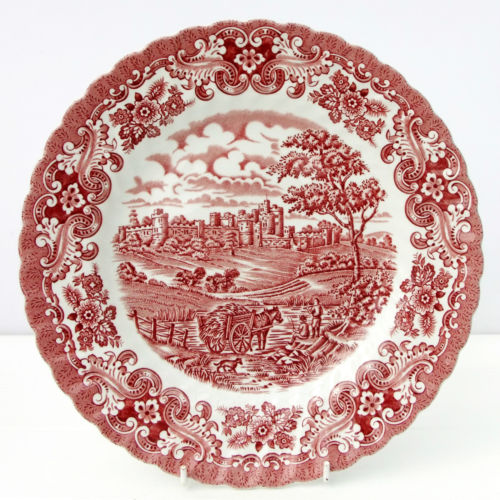 vintage-british-anchor-red-white-dinner-plate-olde-country-castles-on